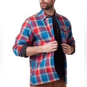 HELLY HANSEN mens size XL Liftaloft insulated flannel button down shirt